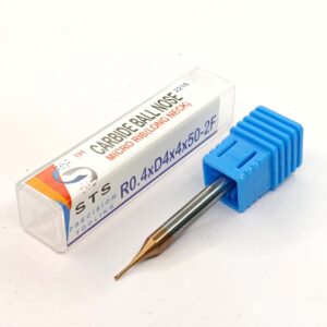 Carbide Long neck ball Nose 45 hrc- 2MRB R0.4xD4x4x50-2f (Rib)