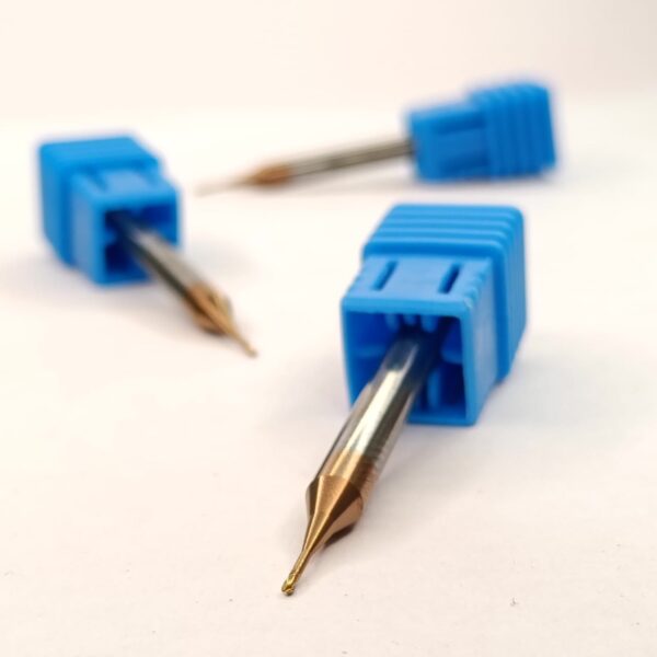 Carbide Long neck ball Nose 45 hrc- 2MRB R0.4xD4x4x50-2f (Rib) - Image 5