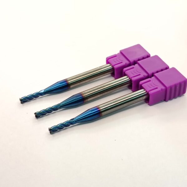 Carbide End Mill 65 hrc - 3.0xD6x12x75-4F - Image 5