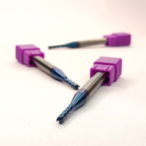 Carbide End Mill 65 hrc - 3.0xD6x12x75-4F - Image 3
