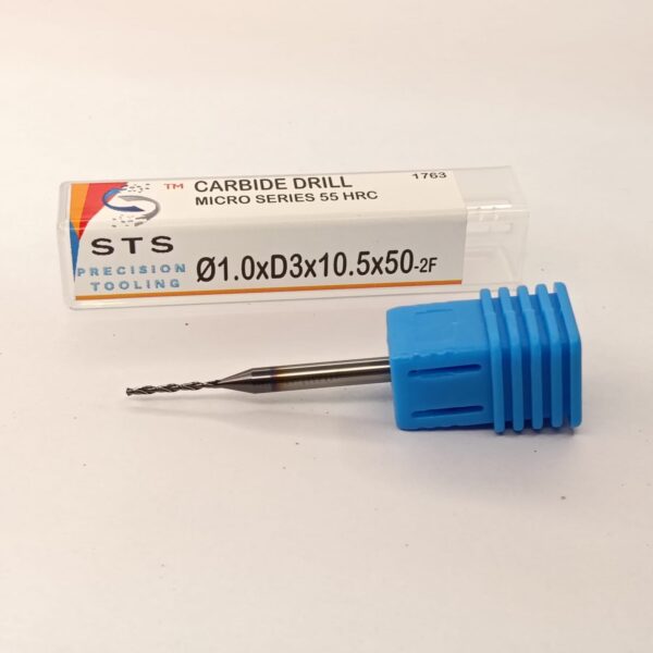 Carbide Micro Drill 1.0xD3x10.5x50-2f - Image 5