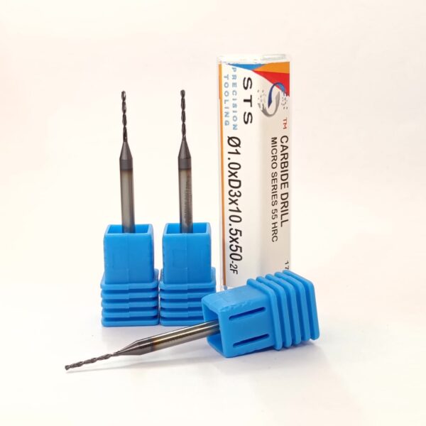 Carbide Micro Drill 1.0xD3x10.5x50-2f - Image 2
