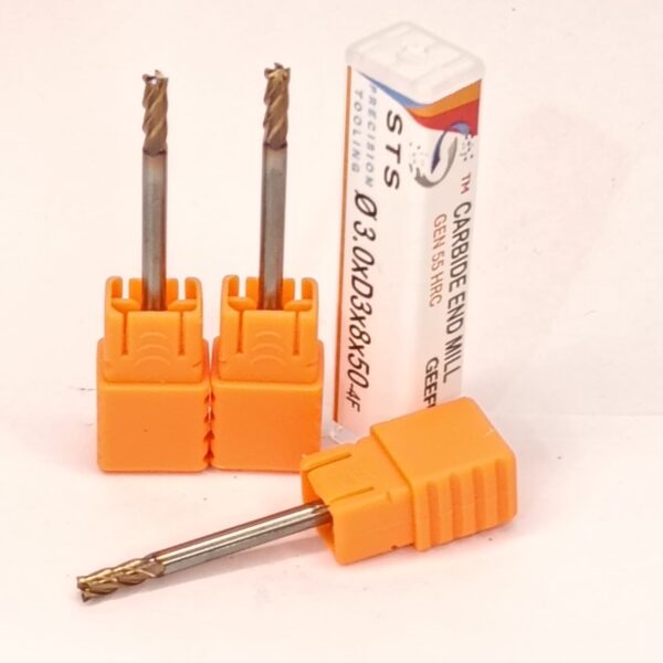 Carbide End Mill 55 Hrc = GEN-4F 3.0xD3x8x50 (55) - Image 4