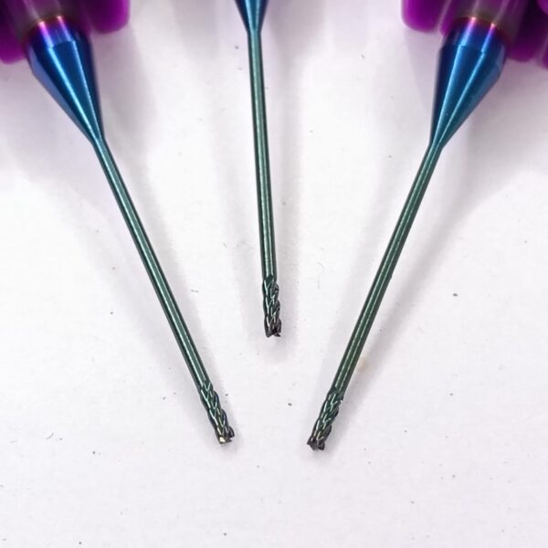 Carbide Long neck End Mill 65 hrc - 4HRE65-1.0xD4x20x50-4f - Image 2