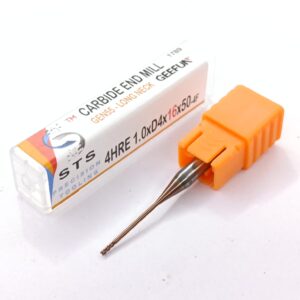 Carbide Long neck End Mill 55 Hrc - 4HRE 55-1.0xD4x16x50-Rib