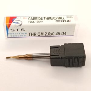Carbide Thread Mill Full teeth - THR QM 2.0x0.4-D4