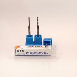Carbide Micro Drill 1.65xD3x12x50-2F