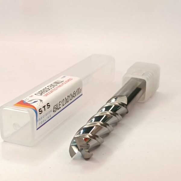 Carbide end Mill Uncoated 45ALE 12.0xD12x45x100-3F Polished - Image 9