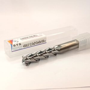 Carbide end Mill Uncoated 45ALE 12.0xD12x45x100-3F Polished