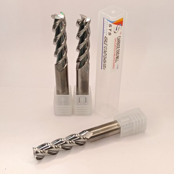 Carbide end Mill Uncoated 45ALE 12.0xD12x45x100-3F Polished - Image 4