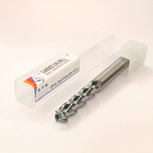 Uncoated End Mill - 45ALE 10.0x40xD10x100-3F fine polished
