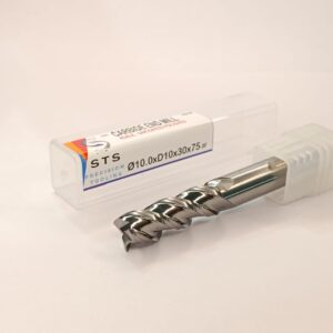 Uncoated End Mill - 45ALE 10.0xD10x30x75-3F fine polished