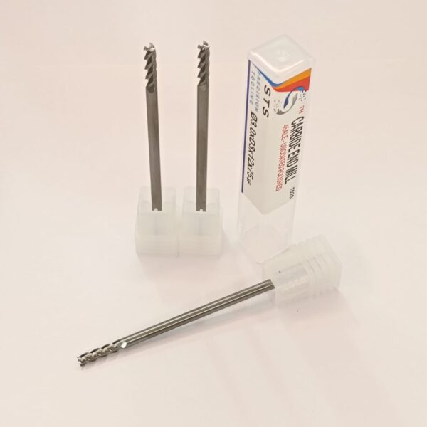 Uncoated End Mill - 45ALE 3.0x12xD3x75-3F Polished - Image 3