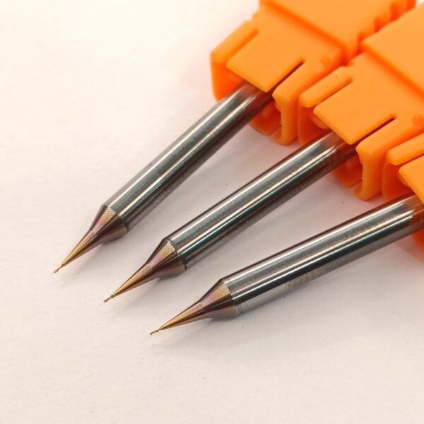 Micro End Mill 55 hrc- MIR2F-55 0.3xD4x0.6x50-2f - Image 2