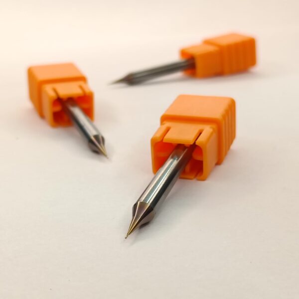 Micro End Mill 55 hrc- MIR2F-55 0.3xD4x0.6x50-2f - Image 5