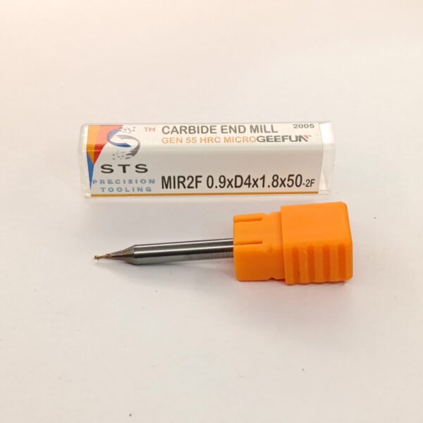 Micro End Mill 55 hrc - MIR2F-55 0.9xD4x1.8x50 - Image 4