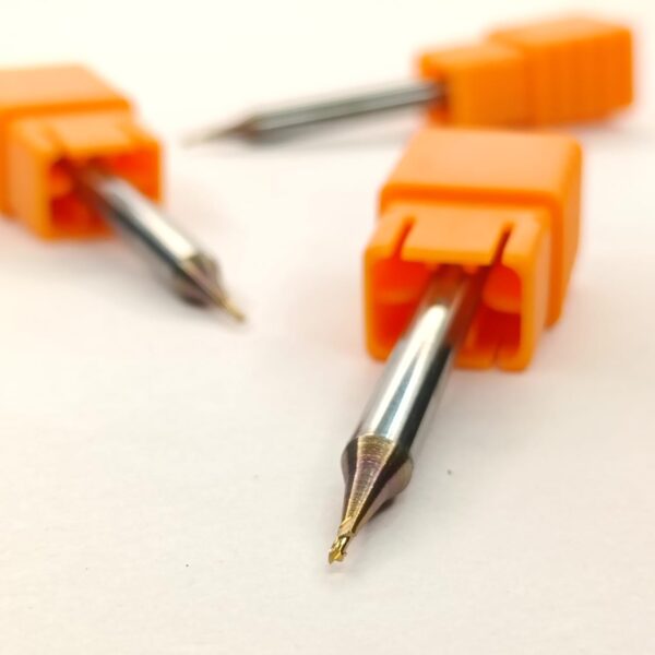Micro End Mill 55 hrc - MIR2F-55 0.9xD4x1.8x50 - Image 2