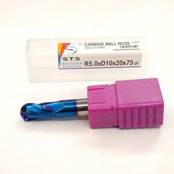 CARBIDE BALL NOSE 65 HRC - GEK-2B R5.0xD10x20x75 - Image 5