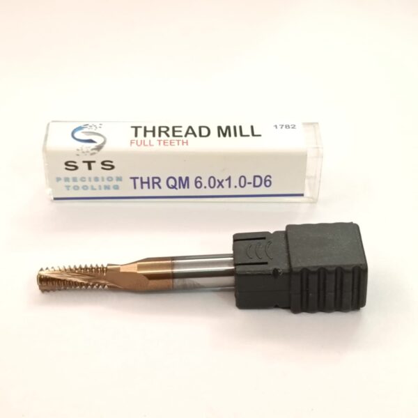 Carbide Thread Mill Full Teeth THR QM 6.0x1.0-D6 - Image 5