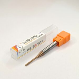 CARBIDE END MILL LONG NECK 55 HRC 4HRE 55-2.0xD6x16x75