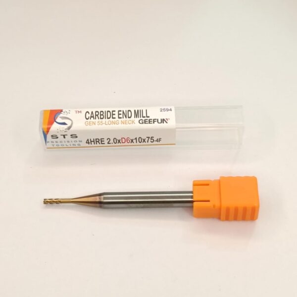 4HRE 55 2.0xD6x10x75 long neck End Mill - Image 3