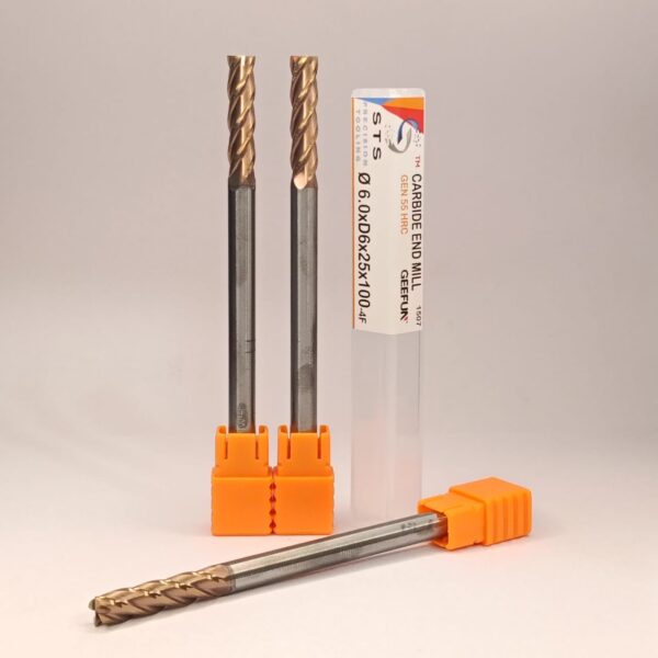 CARBIDE END MILL 55 HRC GEN-4F 6.0xD6x25x100 - Image 5