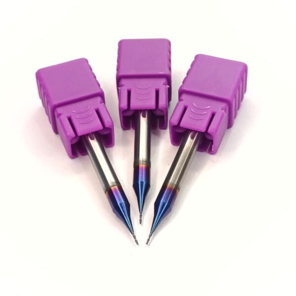 Carbide Micro End Mill 65 hrc - MIR2F-65 0.5xD4x2x50 - Image 4