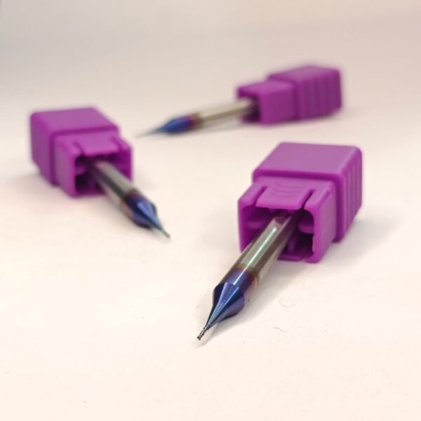 Carbide Micro End Mill 65 hrc - MIR2F-65 0.5xD4x2x50 - Image 5