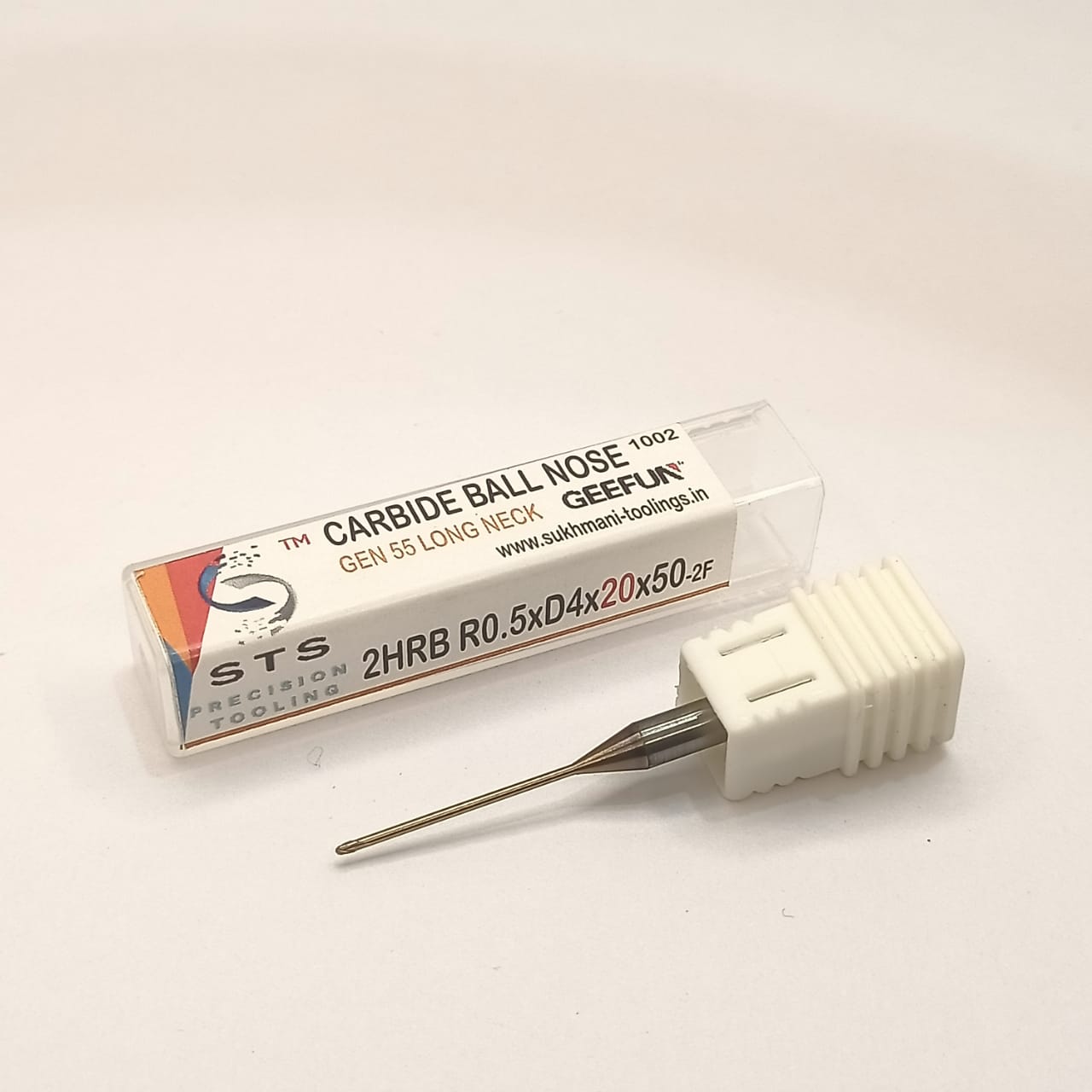 2HRB-R0.5xD4x20x50-2f rib 55 (long neck ball nose 55 hrc)